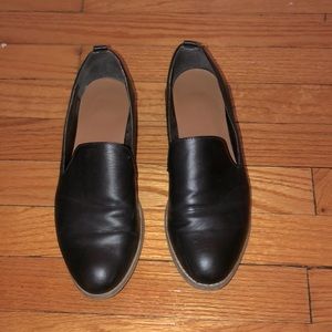 Black loafers